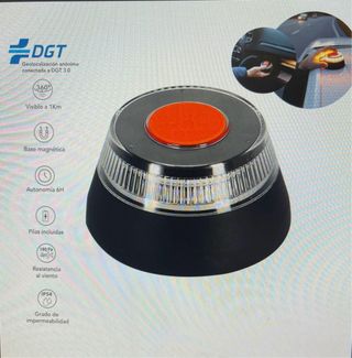 Luz emergencia V16 DGT Geolocalización. HOMOLOGADA