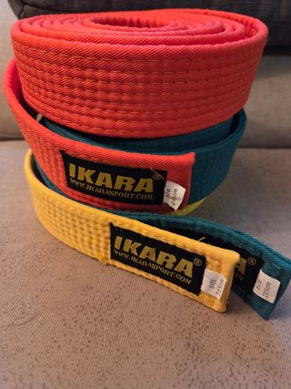 3 Cinturones Ikara Taekwondo