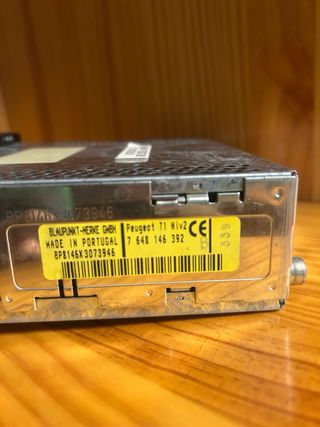 Radio cassette Coche Peugeot 206 Blaupunkt