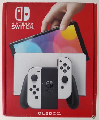 Pack Switch OLED Blanca y 4 juegos