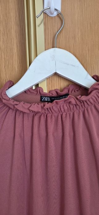 Blusa Zara rosa talla S