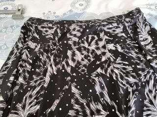 Falda negra animal print - Talla única