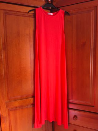 Vestido rojo largo