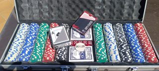 Maletín Póker: estuche cartas