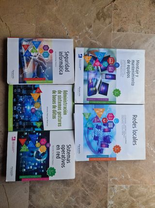 4 Libros de Grado medio informática: redes, SGBD..