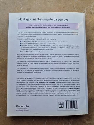 4 Libros de Grado medio informática: redes, SGBD..