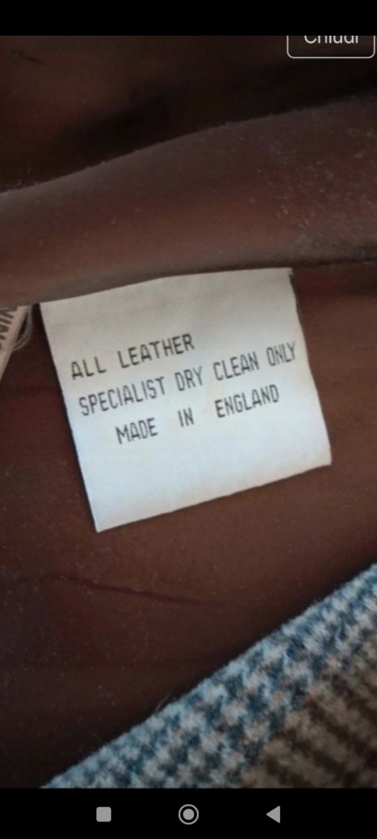 Giacca Pelle Maxfield e Parrish