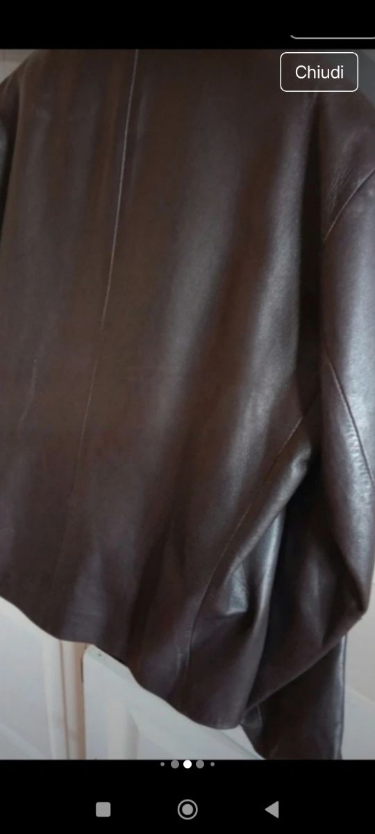 Giacca Pelle Maxfield e Parrish