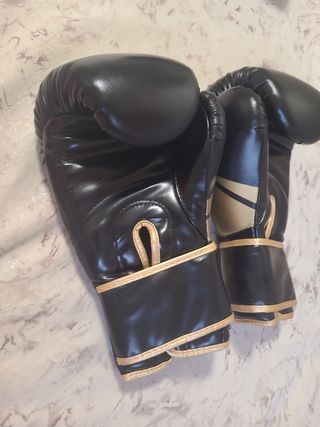 Guantes boxeo GINGPAI dorados