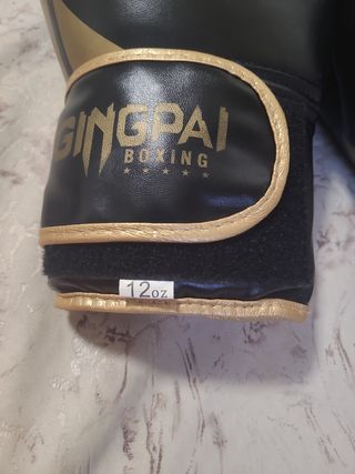Guantes boxeo GINGPAI dorados