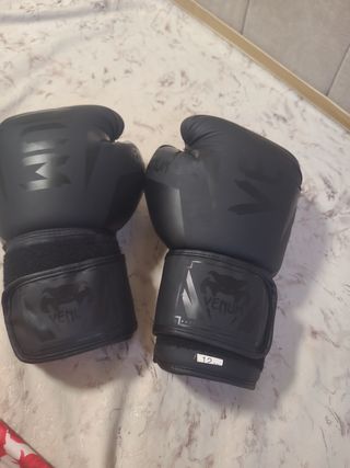 Guantes boxeo GINGPAI dorados