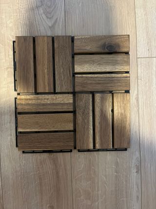 Baldosas terraza madera 6 uds.
Runnen ikea
