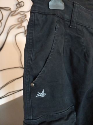 Pantaloni cargo neri tg XS