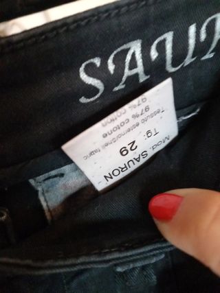 Pantaloni cargo neri tg XS
