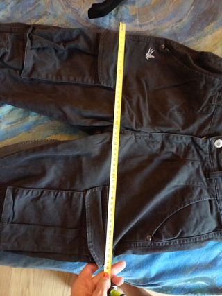 Pantaloni cargo neri tg XS