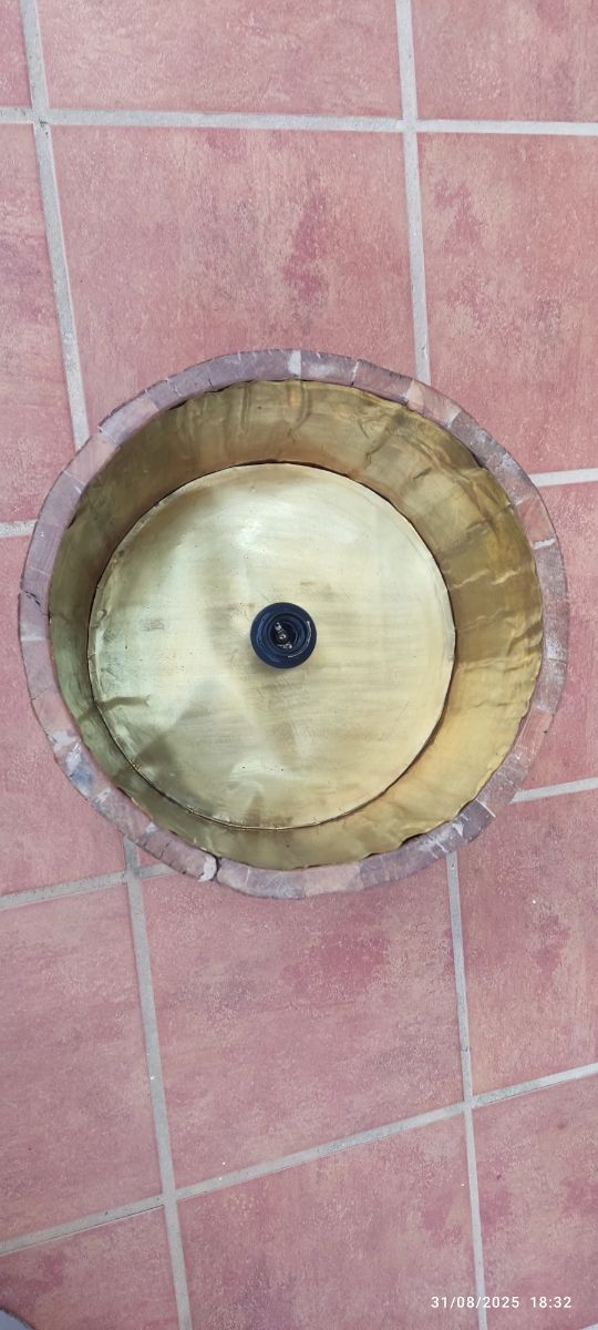 Lámpara techo - Madera y metal