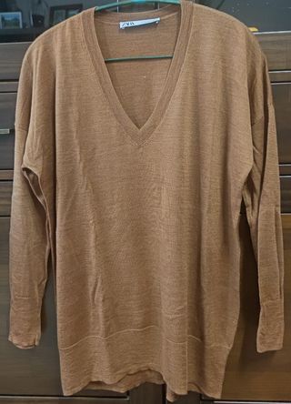 Suéter marrón Zara - Talla S