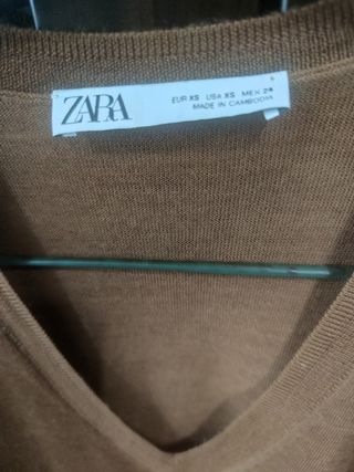 Suéter marrón Zara - Talla S