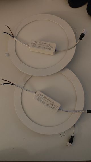 2 Paneles LED 25cm 6000k