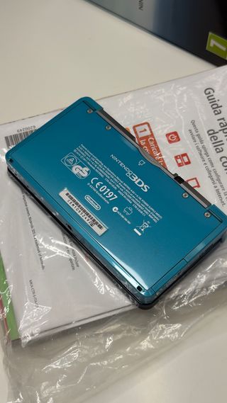 (CIB) Rare Nintendo 3DS Aqua Blue + Box + Manuals 