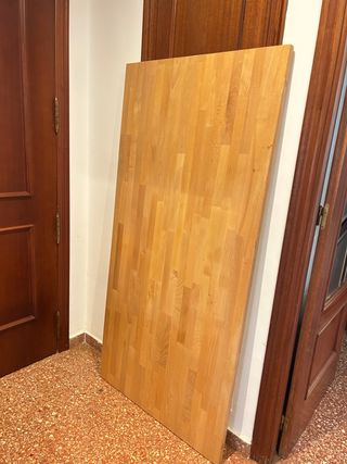 Encimera madera maciza 75x155cm 3cm de grosor