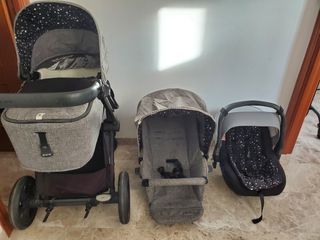 Carrito Jané Muum + capazo + silla + maxi-cosi
