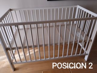 Cuna bebé blanco
Medidas: 124x 64x80

