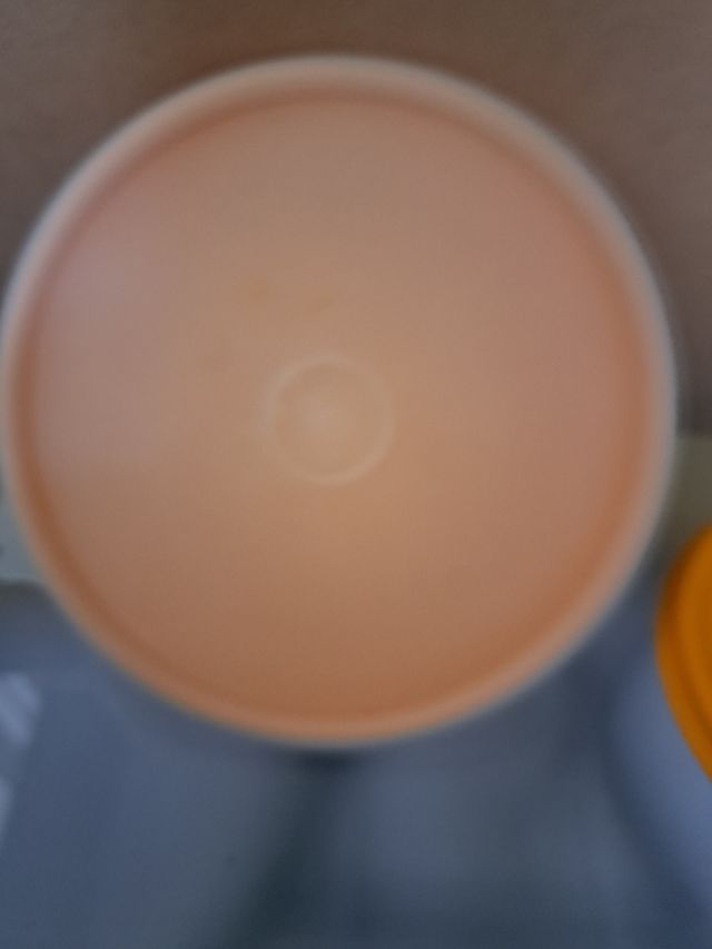 2 Ciotoline Tupperware Vintage Arancio e Bianco