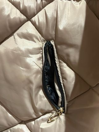 Chaqueta acolchada beige