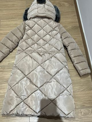 Chaqueta acolchada beige