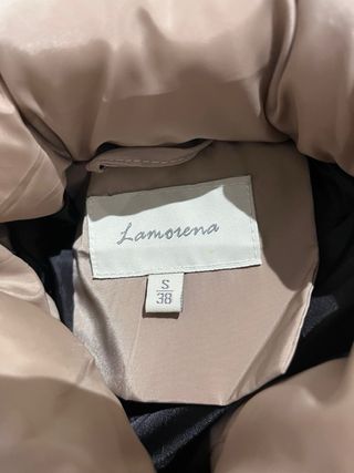 Chaqueta acolchada beige