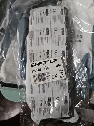 Guantes SAFETOP - Gris y Blanco