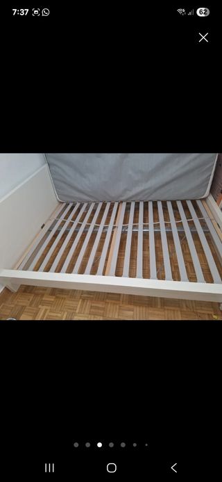 Cama Ikea MALM 140x200 blanca 