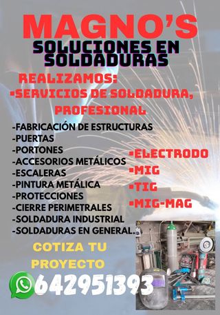 Soldador profesional MAGNO'S SOLUCIÓNES