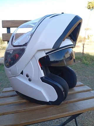 Casco Shox blanco mate