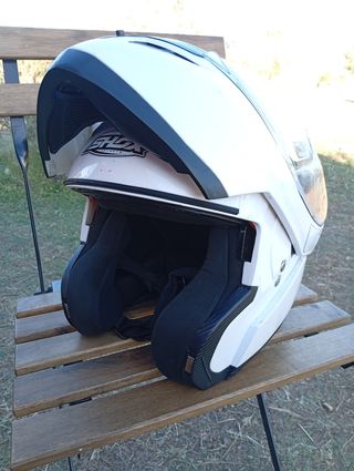 Casco Shox blanco mate