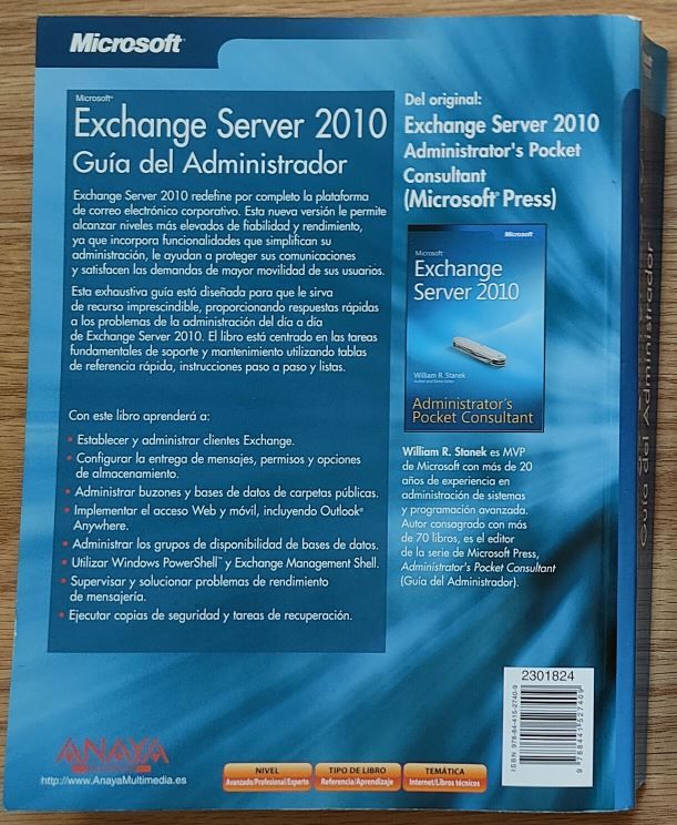 Exchange Server 2010. Guía del Administrador (S...