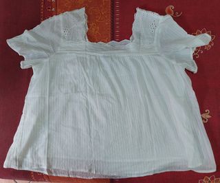 Blusa bianca estiva oversize