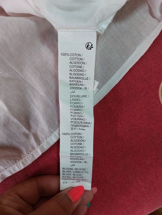 Blusa bianca estiva oversize