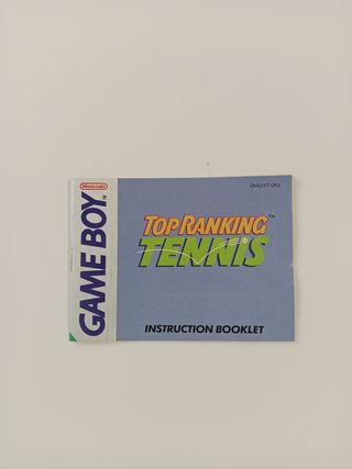 Manual Top Ranking Tenis Game Boy