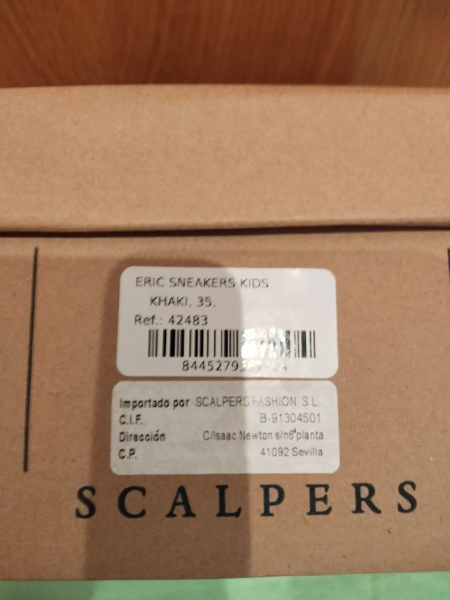 Zapatillas Scalpers niño talla 35