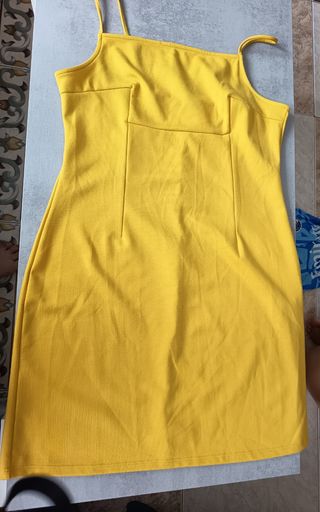 Vestido tirantes amarillo