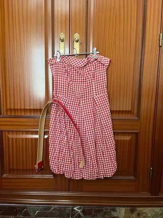Vestido Vichy Rojo Blanco