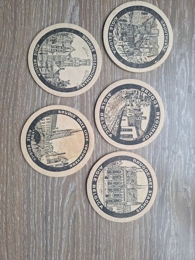 5 posavasos Brujas vintage