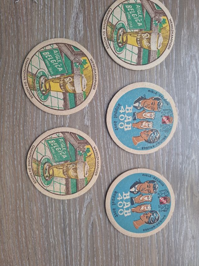 5 posavasos Brujas vintage