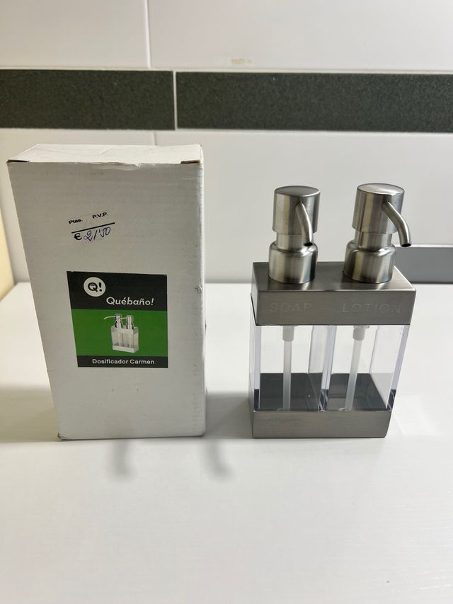 Dosificador jabón baño - 2 botes sin usar