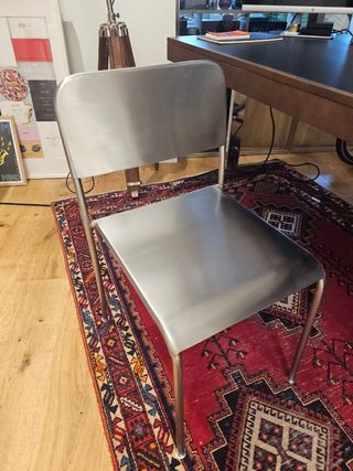 Silla Zara Home metal - Plata