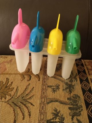 4 stampini ghiaccioli colorati