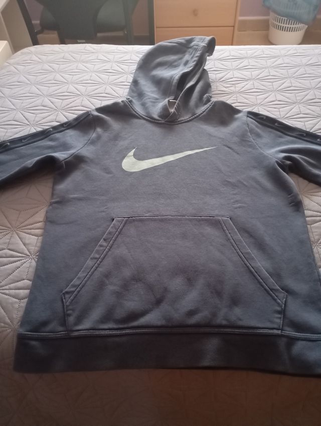 Sudadera Nike azul c/ capucha