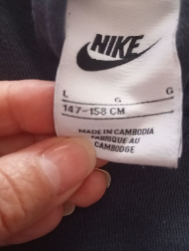 Sudadera Nike azul c/ capucha